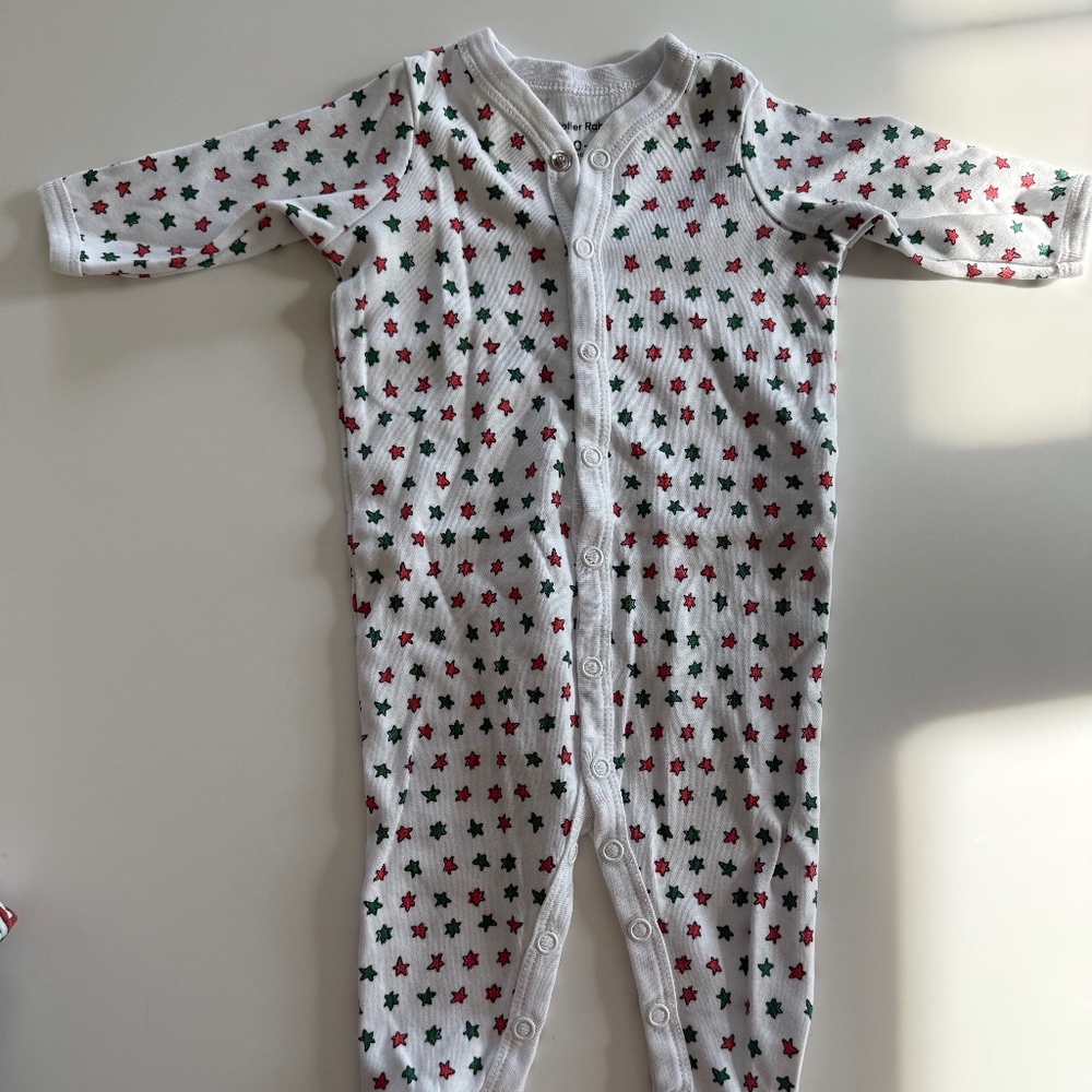 Roller Rabbit Infant Starry White Footie Pajamas – Size 0–3 Months - Picture 3 of 3